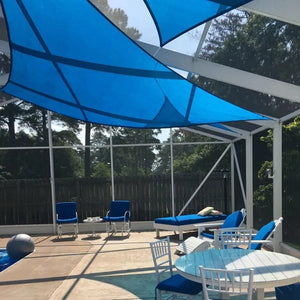 Planet Gates Triangle Sunshade Sail Anti-UV HDPE Fabric Garden Plant Cover Gazebo Shading Net Swimming Pool Outdoor Patio Shade Cloth