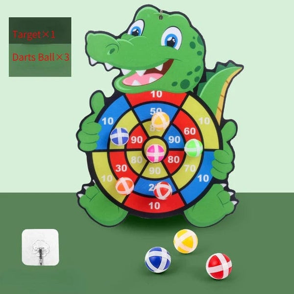 Planet Gates Triceratops Montessori Dart Board Target Sports Game Toys For Children 4 To 6 Years Old Outdoor Toy Child Indoor Girls Sticky Ball Boys Gift