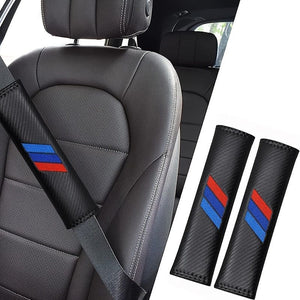 Planet Gates Triple Slash Pattern / One Pair 2pcs, Car Seat Belt Covers, PU Leather Shoulder Protection Pads, Soft Comfortable, Wear-Resisting Durable, Waterproof Non-Slip, Universal Fit Auto Interior Accessories