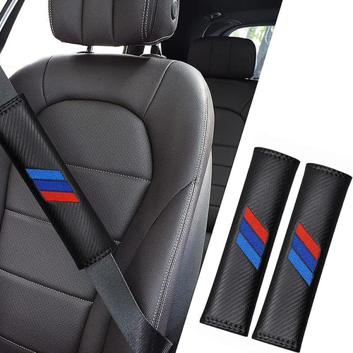 Planet Gates Triple Slash Pattern / One Pair 2pcs, Car Seat Belt Covers, PU Leather Shoulder Protection Pads, Soft Comfortable, Wear-Resisting Durable, Waterproof Non-Slip, Universal Fit Auto Interior Accessories