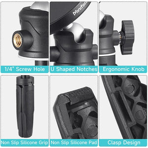 Planet Gates Tripod for MagSafe Magnetic Smartphone Tripod for MagSafe, Mini Extendable Selfie Stick 360° Ball Head Tripod Stand Handle Grip for iPhone 14 13 12