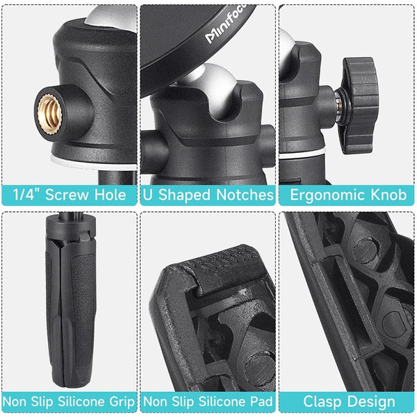 Planet Gates Tripod for MagSafe Magnetic Smartphone Tripod for MagSafe, Mini Extendable Selfie Stick 360° Ball Head Tripod Stand Handle Grip for iPhone 14 13 12