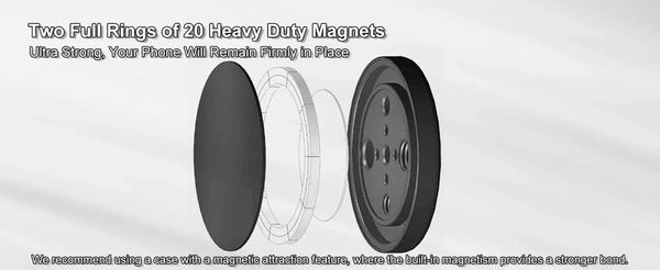 Planet Gates Tripod for MagSafe Magnetic Smartphone Tripod for MagSafe, Mini Extendable Selfie Stick 360° Ball Head Tripod Stand Handle Grip for iPhone 14 13 12