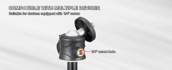 Planet Gates Tripod for MagSafe Magnetic Smartphone Tripod for MagSafe, Mini Extendable Selfie Stick 360° Ball Head Tripod Stand Handle Grip for iPhone 14 13 12