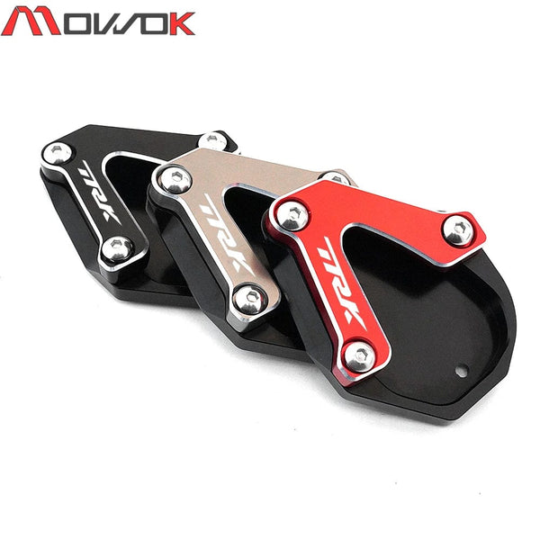 Planet Gates TRK 702 / 702X For Benelli TRK702 TRK702X 2022 2023 Motorcycle Accessories CNC Side Stand Foot Enlarger Kickstand Support Pad