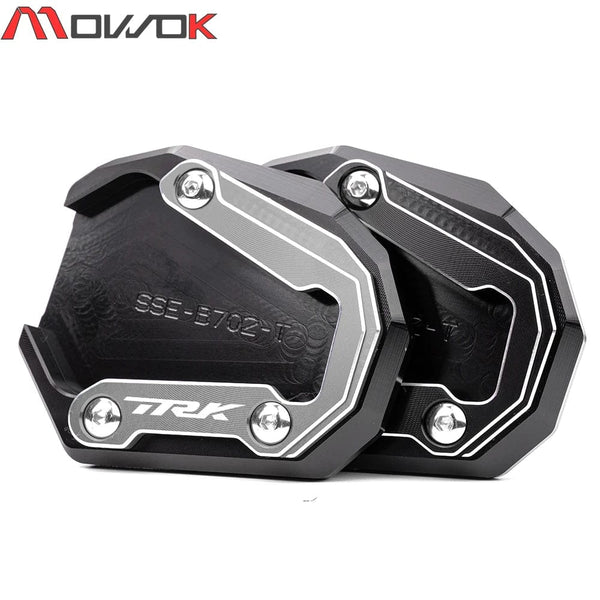 Planet Gates TRK 702 / 702X For Benelli TRK702 TRK702X 2022 2023 Motorcycle Accessories CNC Side Stand Foot Enlarger Kickstand Support Pad
