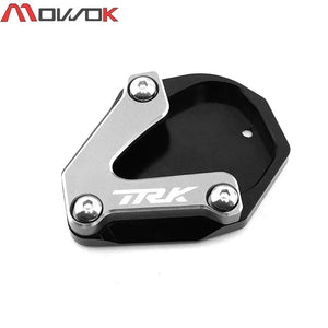 Planet Gates TRK 702-Grey TRK 702 / 702X For Benelli TRK702 TRK702X 2022 2023 Motorcycle Accessories CNC Side Stand Foot Enlarger Kickstand Support Pad