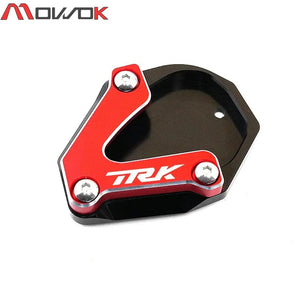 Planet Gates TRK 702-red TRK 702 / 702X For Benelli TRK702 TRK702X 2022 2023 Motorcycle Accessories CNC Side Stand Foot Enlarger Kickstand Support Pad