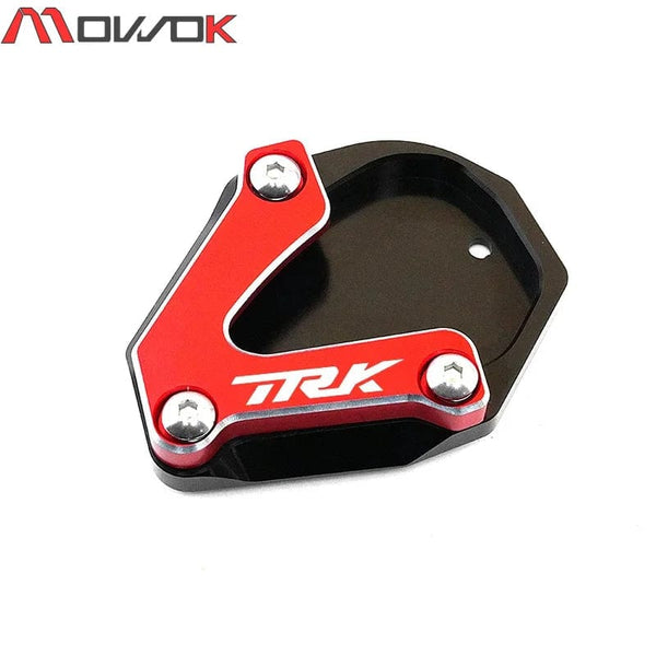 Planet Gates TRK 702-red TRK 702 / 702X For Benelli TRK702 TRK702X 2022 2023 Motorcycle Accessories CNC Side Stand Foot Enlarger Kickstand Support Pad
