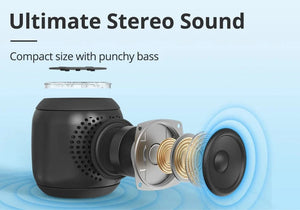 Planet Gates Tronsmart T7 Mini Bluetooth Speaker Portable Speaker with Balanced Bass IPX7 Waterproof LED Modes for Outdoor Camping