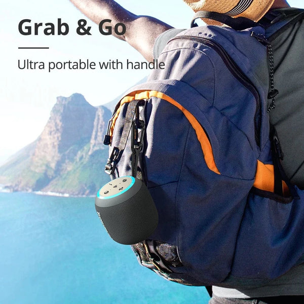 Planet Gates Tronsmart T7 Mini Bluetooth Speaker Portable Speaker with Balanced Bass IPX7 Waterproof LED Modes for Outdoor Camping