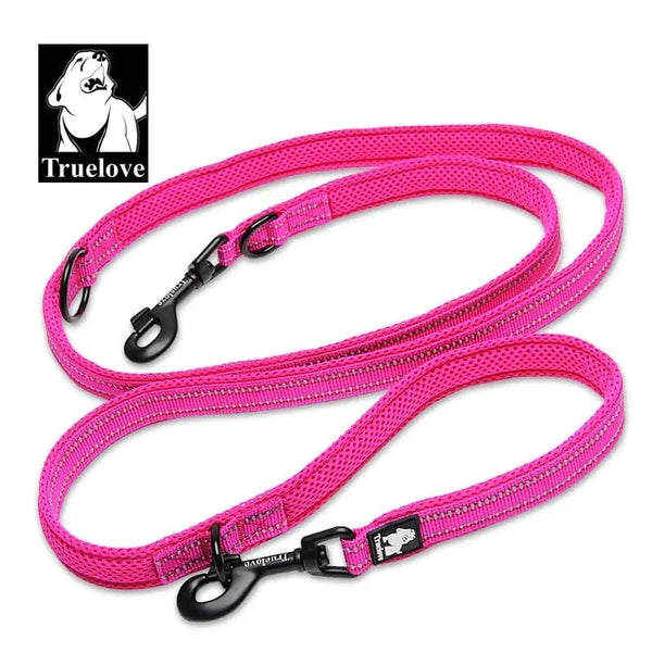Planet Gates Truelove 7 In 1 Multi-Function Adjustable Dog Lead Hand Free Pet Training Leash Reflective Multi-Purpose Dog Leash Walk 2 Dogs