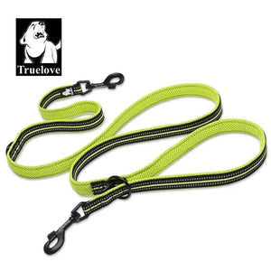 Planet Gates Truelove 7 In 1 Multi-Function Adjustable Dog Lead Hand Free Pet Training Leash Reflective Multi-Purpose Dog Leash Walk 2 Dogs