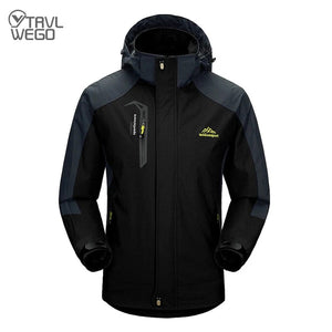 Planet Gates TRVLWEGO Camping Hiking Jacket Men Autumn Outdoor Sports Coats Climbing Trekking Windbreaker Travel Waterproof Jackets Black