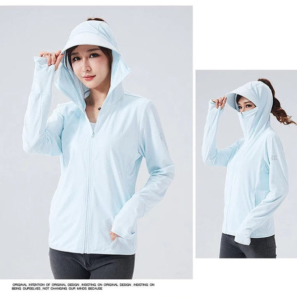 Planet Gates TRVLWEGO Long Sleeve Hoody Summer Women Sun UV Protection Quick Dry Clothing Men Hooded Jacket Thin Beach Sweatshirt