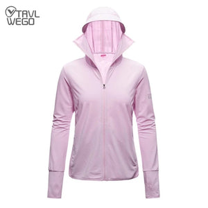 Planet Gates TRVLWEGO Long Sleeve Hoody Summer Women Sun UV Protection Quick Dry Clothing Men Hooded Jacket Thin Beach Sweatshirt