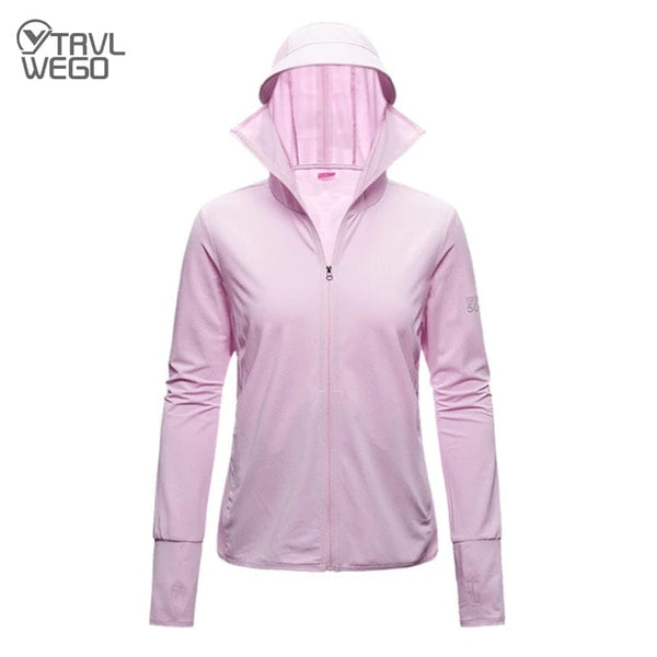 Planet Gates TRVLWEGO Long Sleeve Hoody Summer Women Sun UV Protection Quick Dry Clothing Men Hooded Jacket Thin Beach Sweatshirt