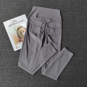 Planet Gates TRY TO BN Fitness Yoga Pants Sports Stretch Leggings Pocket Women Nude High Waist Push Up Leggings Workout Running Gym Clothing