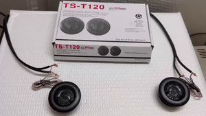 Planet Gates TS-T120 2pcs 800W 2.5CM 1 Soft Dome Balanced Car Audio Speakers Tweeters - Get Ready for Powerful Audio Performance!