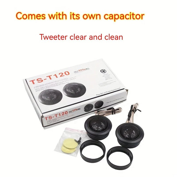 Planet Gates TS-T120 2pcs 800W 2.5CM 1 Soft Dome Balanced Car Audio Speakers Tweeters - Get Ready for Powerful Audio Performance!