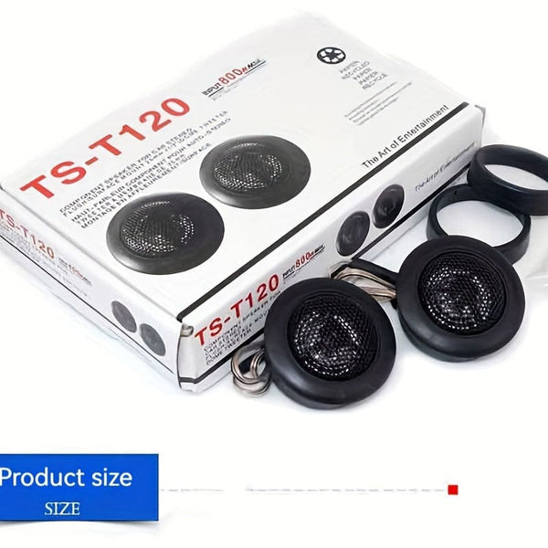 Planet Gates TS-T120 2pcs 800W 2.5CM 1 Soft Dome Balanced Car Audio Speakers Tweeters - Get Ready for Powerful Audio Performance!