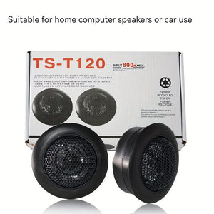 Planet Gates TS-T120 2pcs 800W 2.5CM 1 Soft Dome Balanced Car Audio Speakers Tweeters - Get Ready for Powerful Audio Performance!