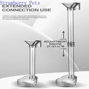 Planet Gates Tube Set Acrylic Aquarium Feeder Tube Set Dish Transparent Fish Tank Shrimp Snail Food Feeder Bowl Aquarium Feeding Accessories Shrimp