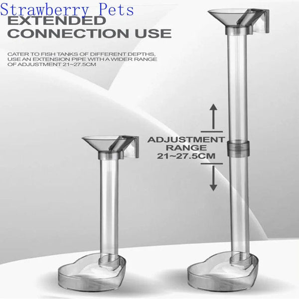 Planet Gates Tube Set Acrylic Aquarium Feeder Tube Set Dish Transparent Fish Tank Shrimp Snail Food Feeder Bowl Aquarium Feeding Accessories Shrimp