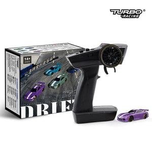Planet Gates Turbo Racing 1:76 C64 C73 C72 C71 C74 Drift RC Car With Gyro Radio Full Proportional Remote Control Toys RTR Kit