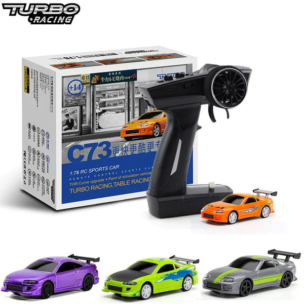 Planet Gates Turbo Racing 1:76 C64 C73 C72 C71 C74 Drift RC Car With Gyro Radio Full Proportional Remote Control Toys RTR Kit