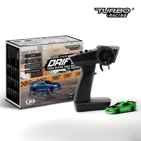 Planet Gates Turbo Racing 1:76 C64 C73 C72 C71 C74 Drift RC Car With Gyro Radio Full Proportional Remote Control Toys RTR Kit