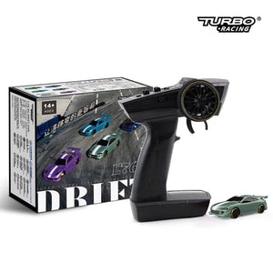 Planet Gates Turbo Racing 1:76 C64 C73 C72 C71 C74 Drift RC Car With Gyro Radio Full Proportional Remote Control Toys RTR Kit