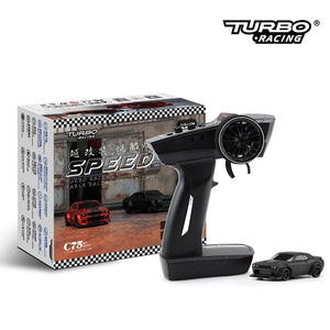 Planet Gates Turbo Racing 1:76 C71 C72 C73 C74 C75 RTR Flat Running Toys on Road RC Car Proportional Remote Control Toys for Kids and Adults