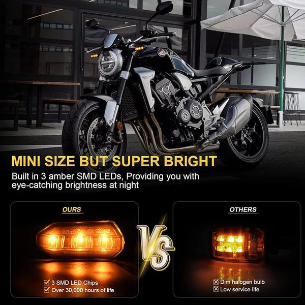 Planet Gates Turn Signals For HONDA Motorcycle 8mm 12V For HONDA CBR500R CBR650F CB650F CBR600RR CB500X CRF250L MSX125 Motorcycle Turn Signal