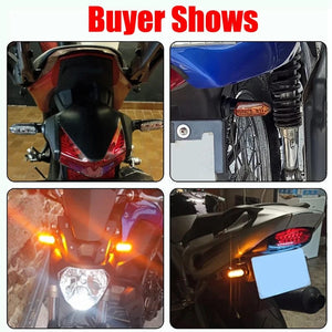 Planet Gates Turn Signals For HONDA Motorcycle 8mm 12V For HONDA CBR500R CBR650F CB650F CBR600RR CB500X CRF250L MSX125 Motorcycle Turn Signal