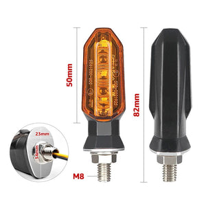 Planet Gates Turn Signals For HONDA Motorcycle 8mm 12V For HONDA CBR500R CBR650F CB650F CBR600RR CB500X CRF250L MSX125 Motorcycle Turn Signal