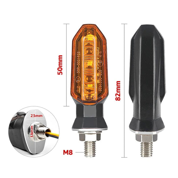 Planet Gates Turn Signals For HONDA Motorcycle 8mm 12V For HONDA CBR500R CBR650F CB650F CBR600RR CB500X CRF250L MSX125 Motorcycle Turn Signal