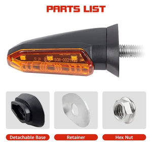 Planet Gates Turn Signals For HONDA Motorcycle 8mm 12V For HONDA CBR500R CBR650F CB650F CBR600RR CB500X CRF250L MSX125 Motorcycle Turn Signal