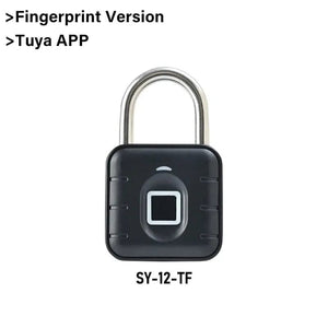 Planet Gates Tuya Fingerprint Electronic Lock Tuya Bluetooth Fingerprint Padlock Digital Luggage Lock APP Temporary Password Remotely IP67 Decompression Toys