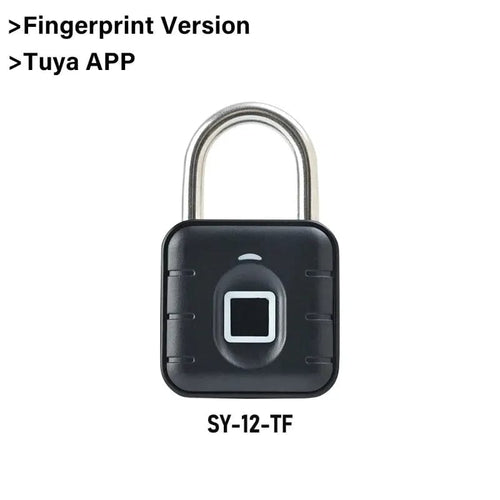 Planet Gates Tuya Fingerprint Electronic Lock Tuya Bluetooth Fingerprint Padlock Digital Luggage Lock APP Temporary Password Remotely IP67 Decompression Toys