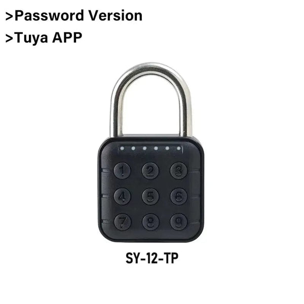 Planet Gates Tuya Password Electronic Lock Tuya Bluetooth Fingerprint Padlock Digital Luggage Lock APP Temporary Password Remotely IP67 Decompression Toys