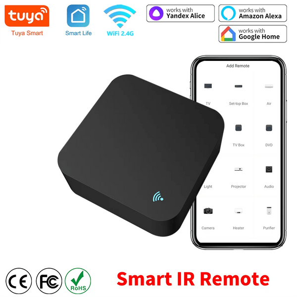 Planet Gates Tuya Smart IR Remote WiFi Universal  Remote Control for Air Conditioner TV Work with Alexa Google Home Assistant Yandex Alice