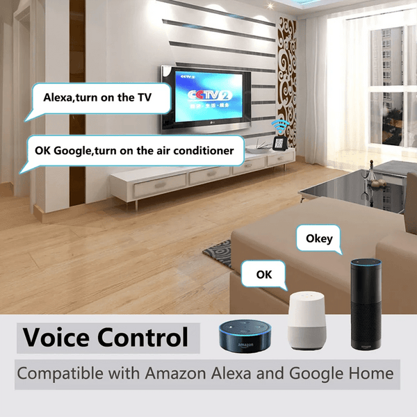 Planet Gates Tuya Smart Universal IR Remote with Temperature Humidity Sensor for Air Conditioner TV AC Works with Alexa,Google Home Yandex