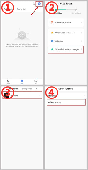 Planet Gates Tuya Smart Universal IR Remote with Temperature Humidity Sensor for Air Conditioner TV AC Works with Alexa,Google Home Yandex