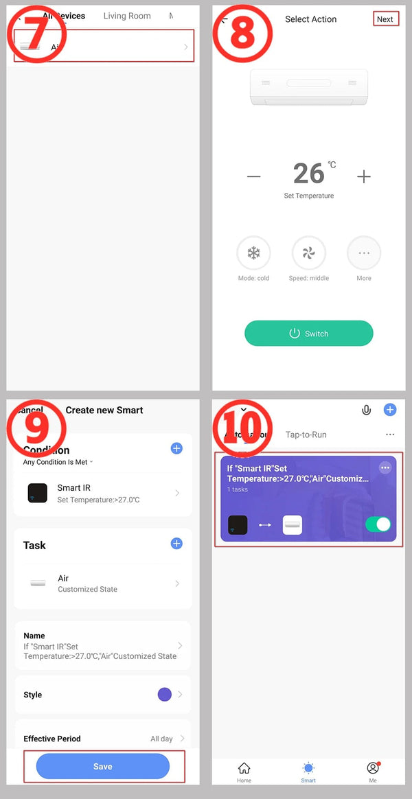 Planet Gates Tuya Smart Universal IR Remote with Temperature Humidity Sensor for Air Conditioner TV AC Works with Alexa,Google Home Yandex