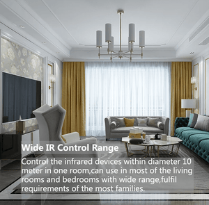 Planet Gates Tuya Smart WiFi Universal IR Remote Temperature Humidity Sensor for Air Conditioner TV AC Works with Alexa,Google Home Yandex