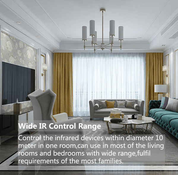 Planet Gates Tuya Smart WiFi Universal IR Remote Temperature Humidity Sensor for Air Conditioner TV AC Works with Alexa,Google Home Yandex