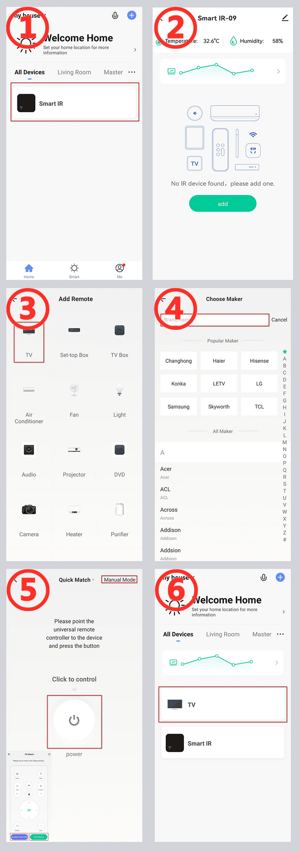 Planet Gates Tuya Smart WiFi Universal IR Remote Temperature Humidity Sensor for Air Conditioner TV AC Works with Alexa,Google Home Yandex