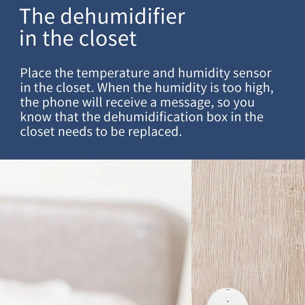 Planet Gates Tuya Smart Zigbee Temperature And Humidity Sensor Indoor Thermometer Monitor For Home Work With Alexa Google Home Assistant