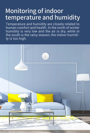 Planet Gates Tuya Smart Zigbee Temperature And Humidity Sensor Indoor Thermometer Monitor For Home Work With Alexa Google Home Assistant